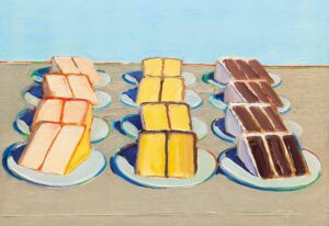 Wayne Thiebaud (b. 1920), Cake Rows, 1962.