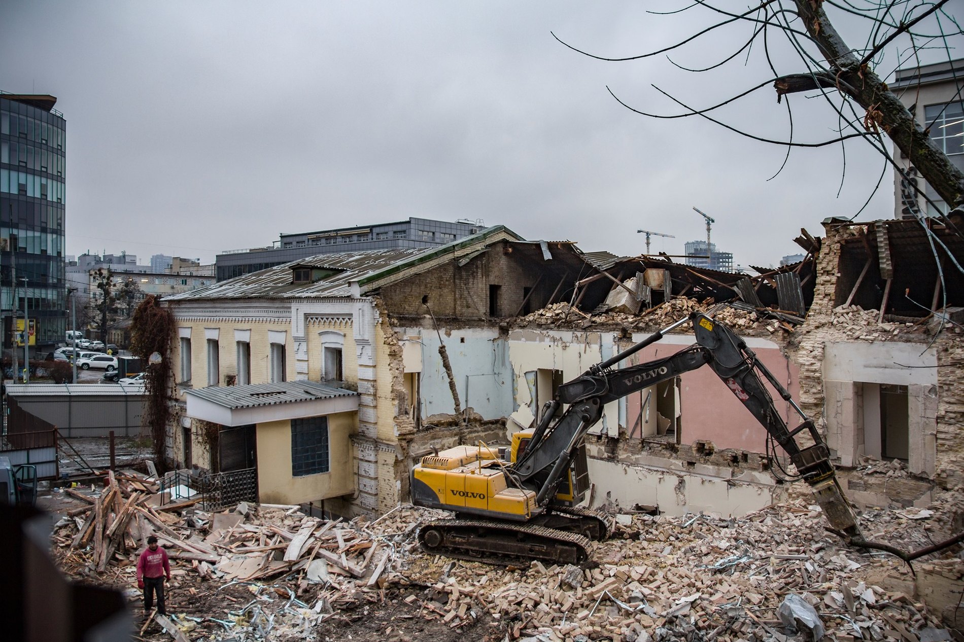 Міністерство культури: «Історичну будівлю на Протасовому Яру зруйнували без дозволу»