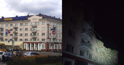 У Чернігові росіяни зруйнували готель «Україна»