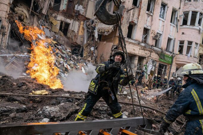 Харків після обстрілу, 14 березня. Фото: Alex Lourie