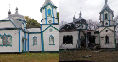 На Житомирщині окупанти РФ зруйнували церкву XIX століття