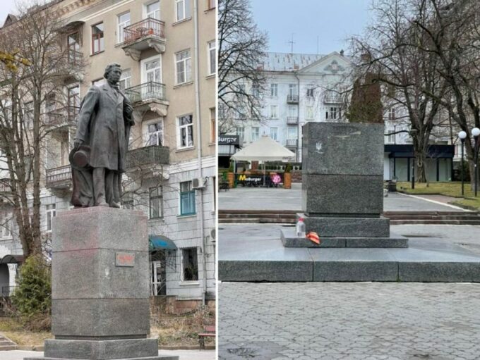 Пам’ятника Пушкіну у Тернополі @censor.net