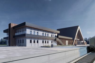 Архітектори студії TEN dsgn створили проєкт реконструкції модерністського вокзалу у Тростянці