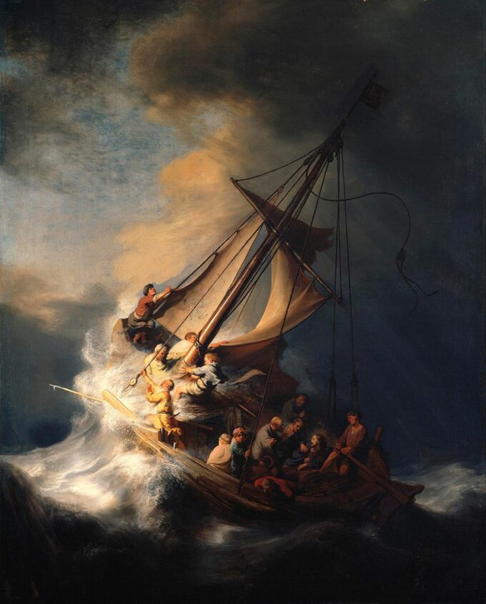 Рембрандт Гарменсаван Рейн, Христос під час шторму на морі Галілейському