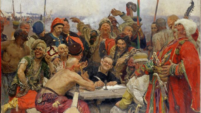 Ілля Рєпін, “Запорожці пишуть листа турецькому султанові”, 1880–1891 роки @suspilne.media