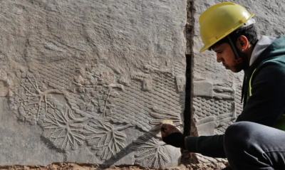 В Іраку під час реставрації Машкінських воріт виявили фрески віком 2,7 тисячі років