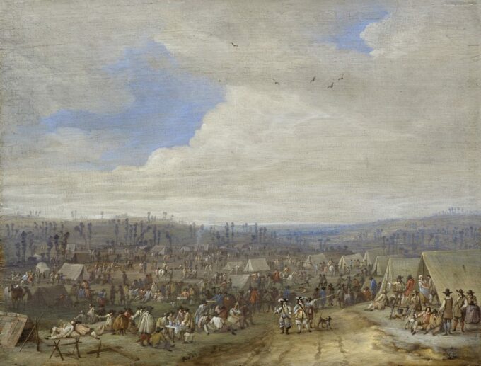 картина фламандського майстра Роберта ван ден Хеке «Солдати в таборі» середини XVII