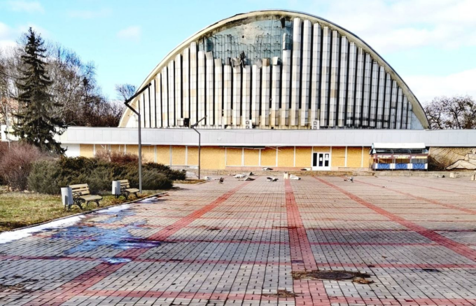 ККЗ «Ювілейний» у Херсоні після ворожого обстрілу 12 лютого @most.ks.ua