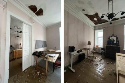 Затопило студію українських митців Яреми Малащука та Романа Хімея